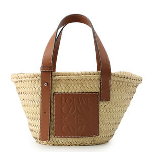 Loewe handbag basket bag raffia leather
